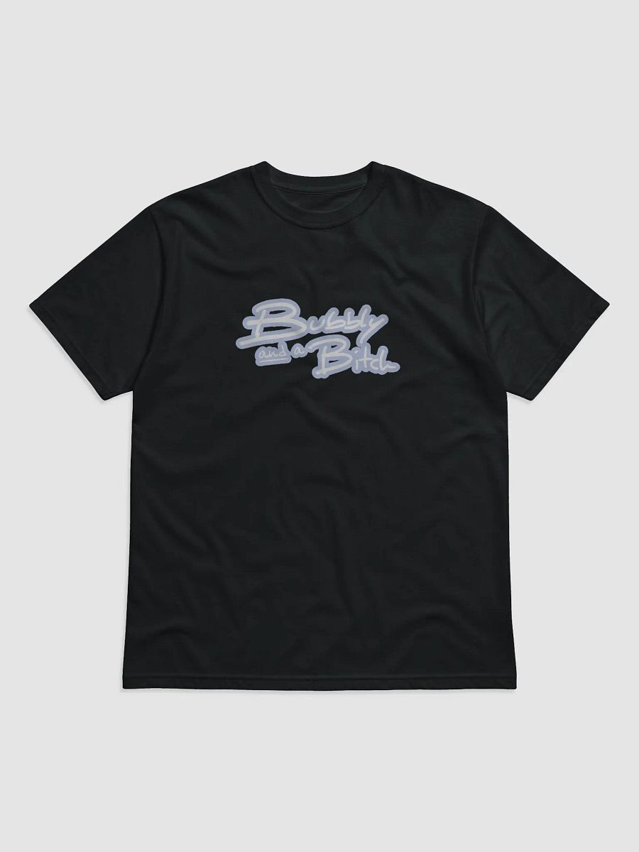 Bubbly and a B*tch (lined design, #BDCAEF) unisex eco tee product image (1)