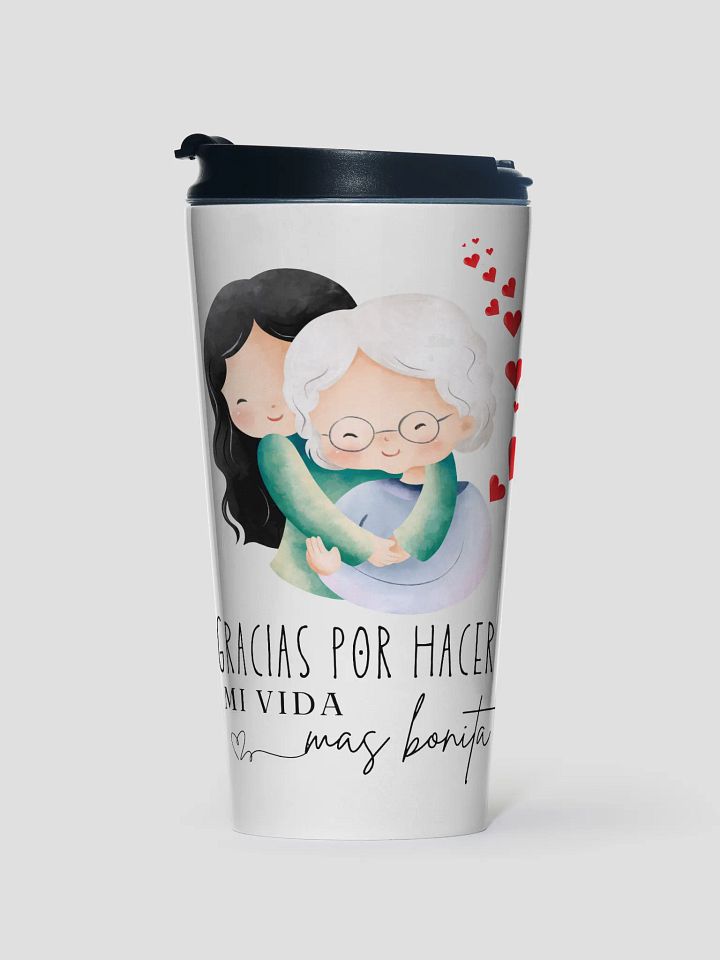 Love Mother’s Day design for Grandma steel travel mug product image (1)