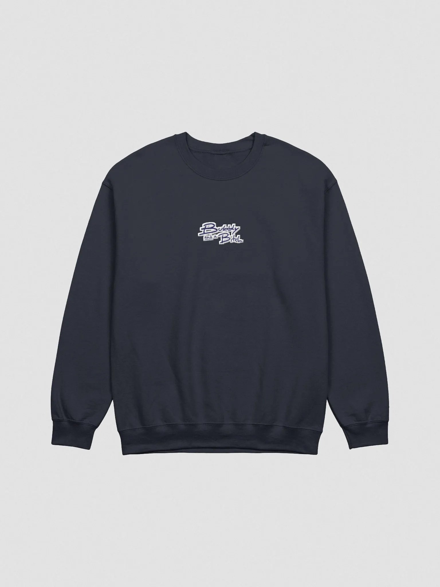 Bubbly and a B*tch embroidered crewneck (monochrome navy) product image (2)