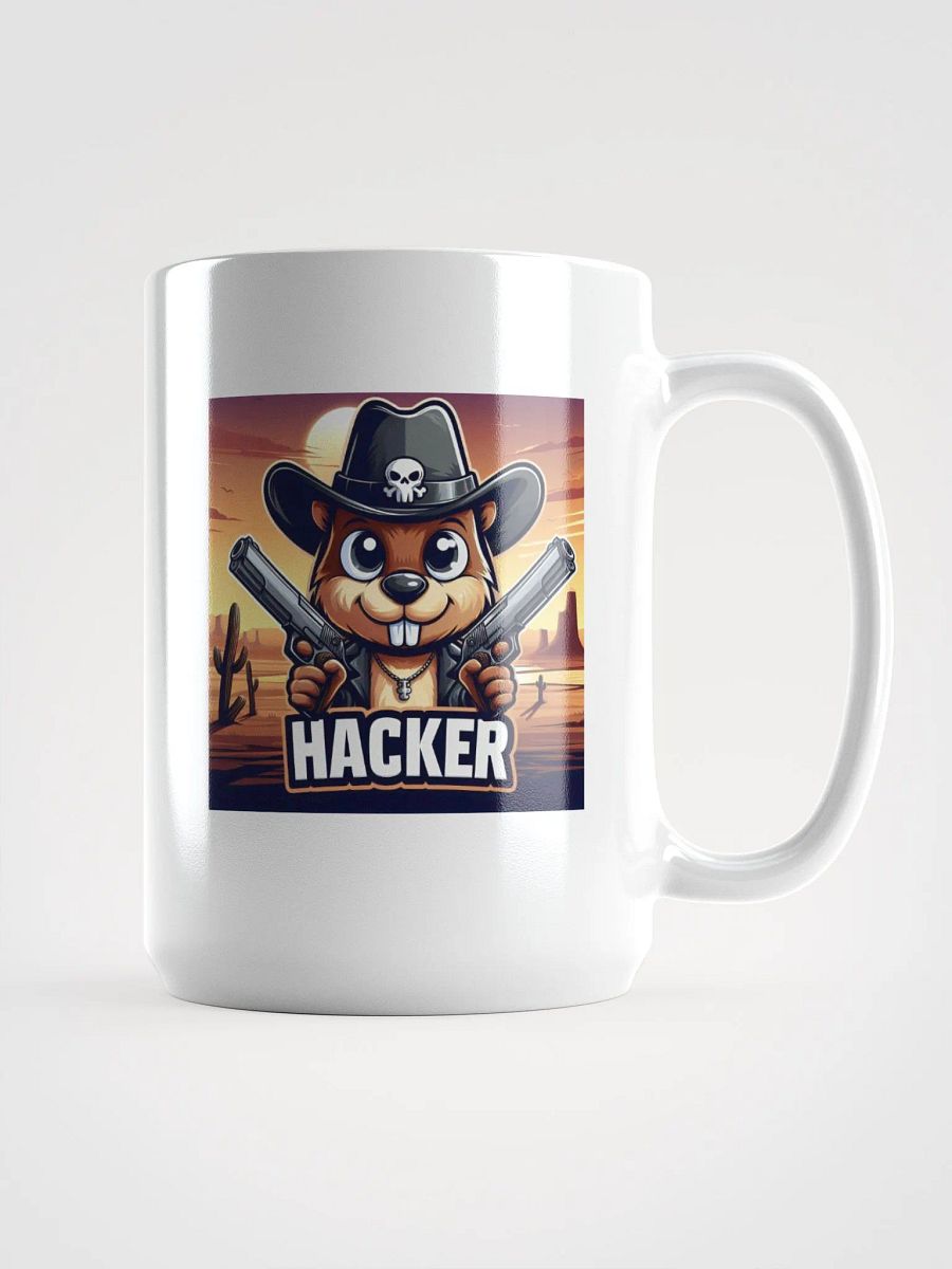 Hacker's Gaming White Glossy Mug product image (1)