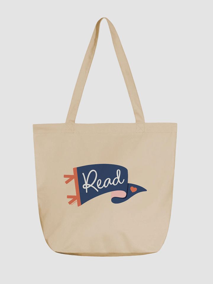 Go Team...Read! Blue Pennant Tote product image (1)