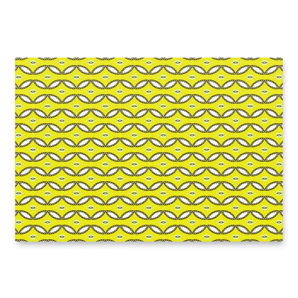 Cheerful Yellow patterned wrapping paper product image (5)