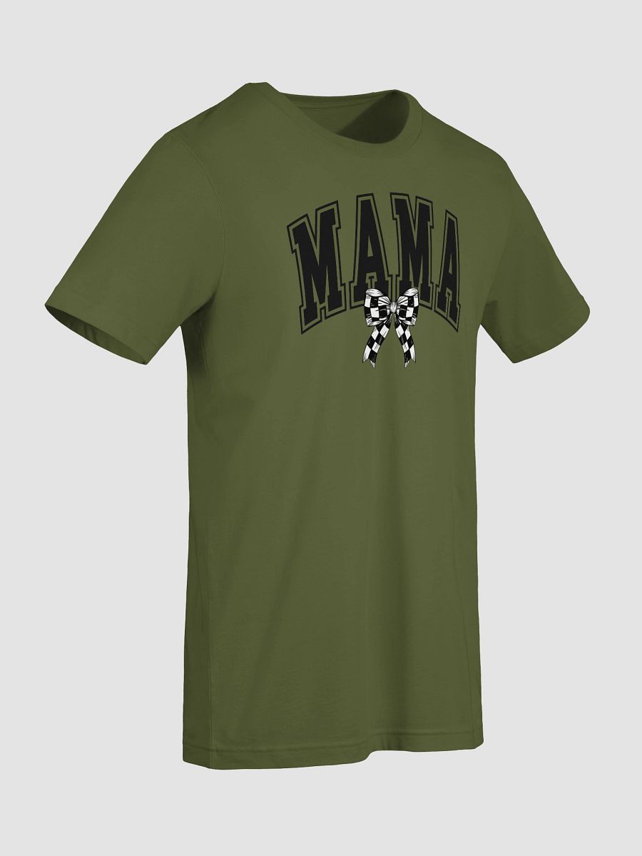 Checkered Bow Mama Print Short Sleeve Unisex T-Shirt product image (94)