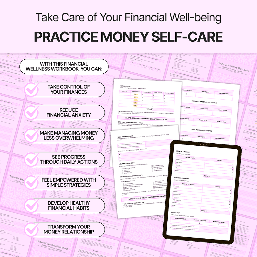 Financial Wellness Workbook - Google Docs product image (5)