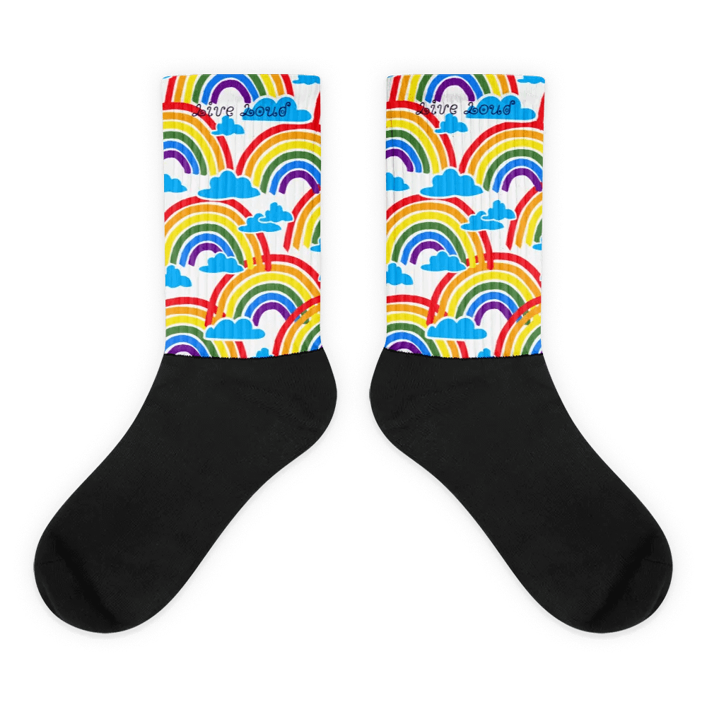 LOUD Rainbow Cloud Sublimated Socks product image (1)