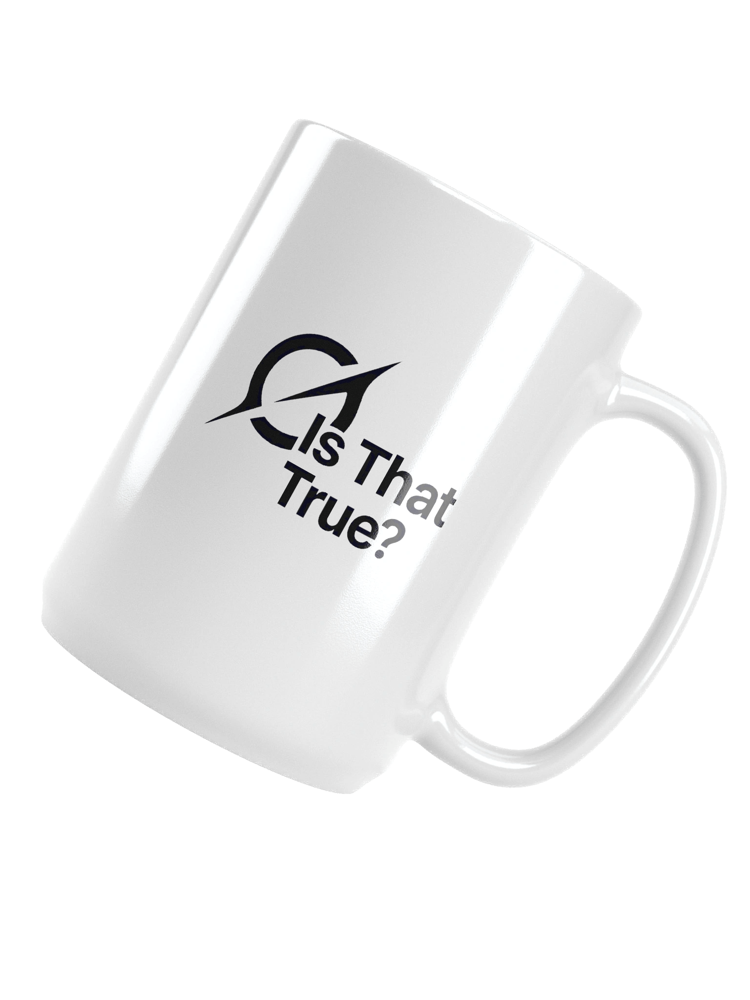 "Is That True?" - Grok Fact-Check Ceramic Mug | X/Twitter Skeptic's Essential Coffee Cup (11 oz & 15 oz) product image (5)