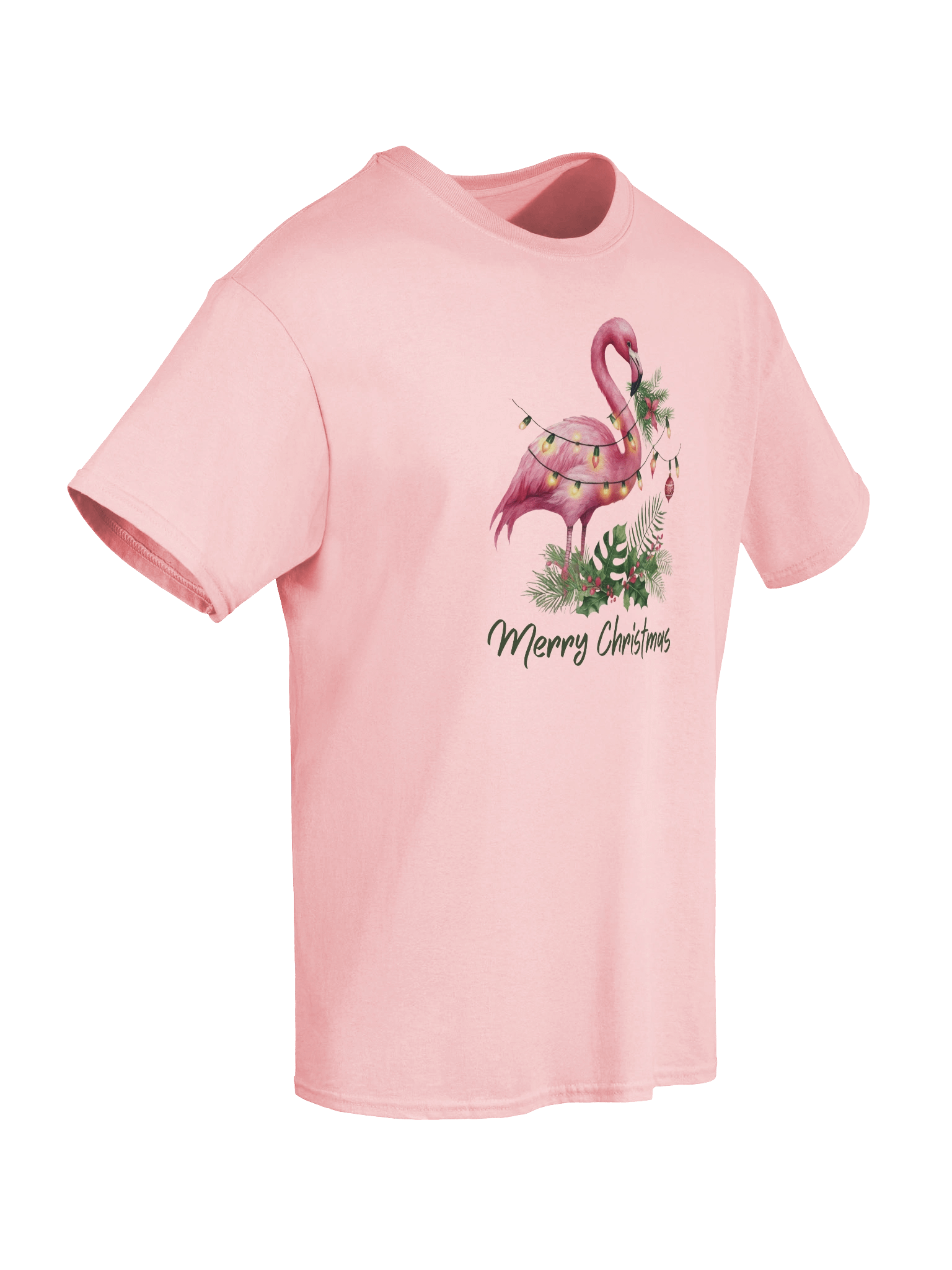 Flamingo Merry Christmas T-shirt product image (57)