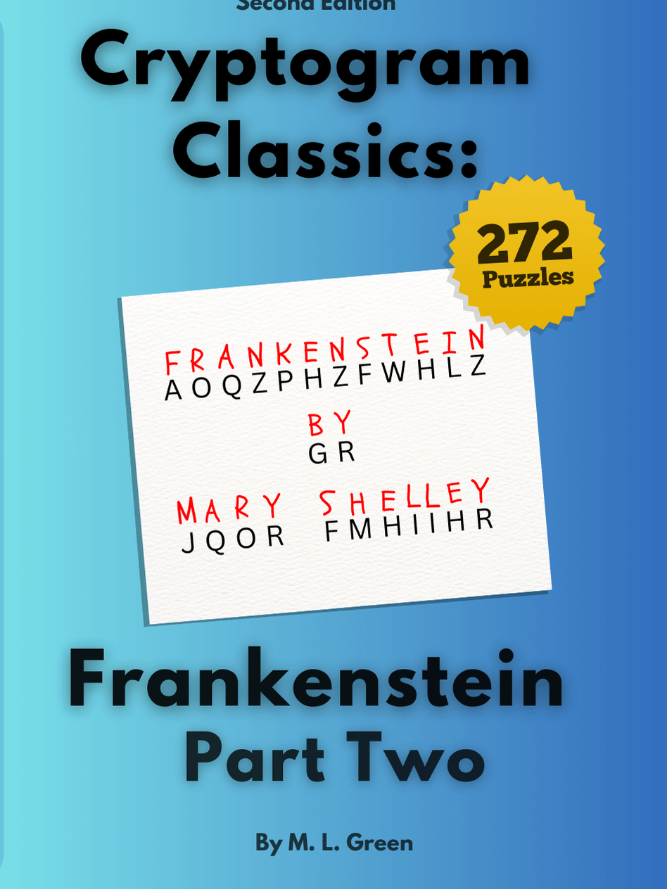 Cryptogram Classics: Frankenstein, Part Two [Draw-On Digital Edition] product image (1)