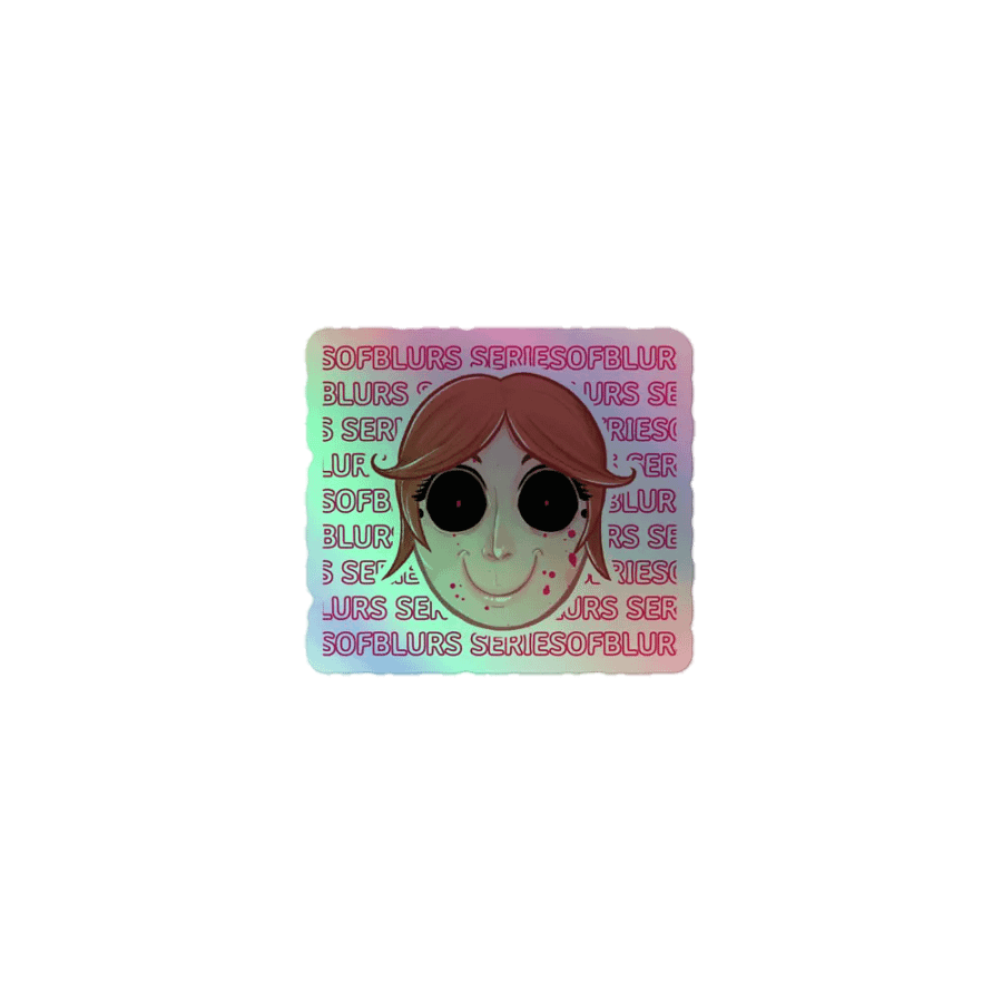 Mia Mask Holographic sticker product image (1)