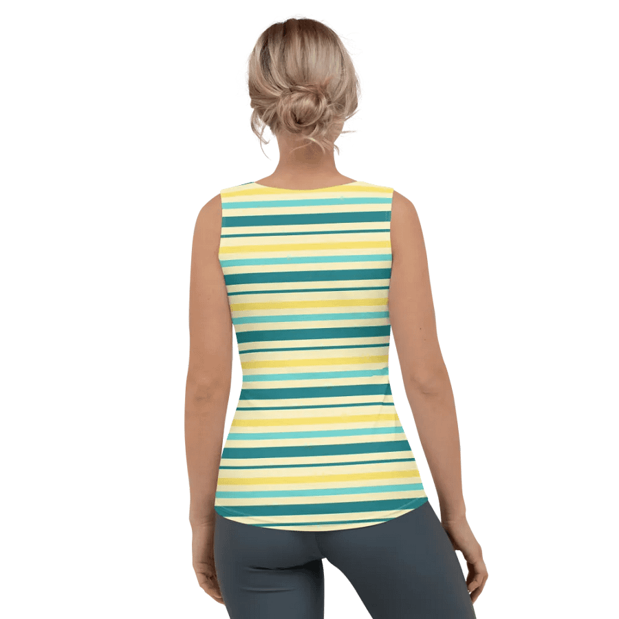 Key Lime Stripes Women's Tank Top product image (4)
