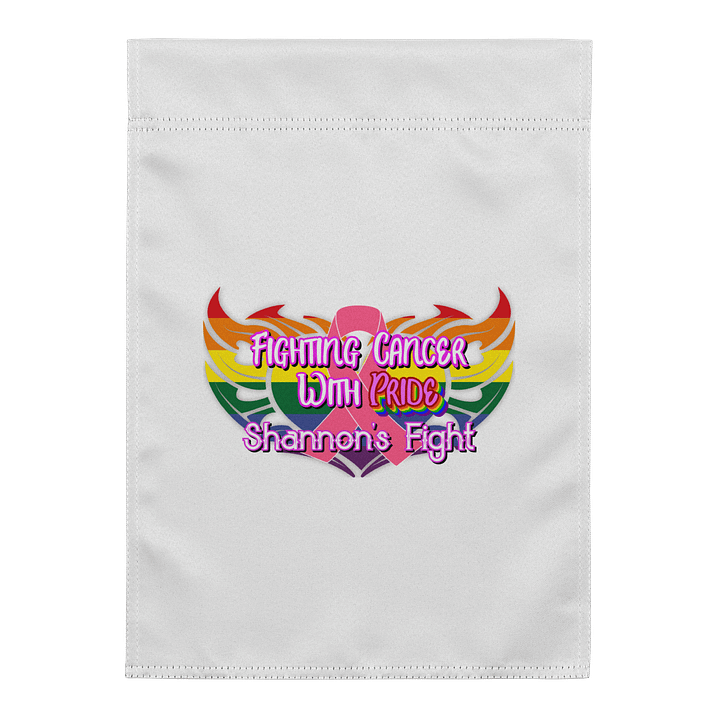 Fighting Cancer w/ Pride - Garden Flag product image (1)