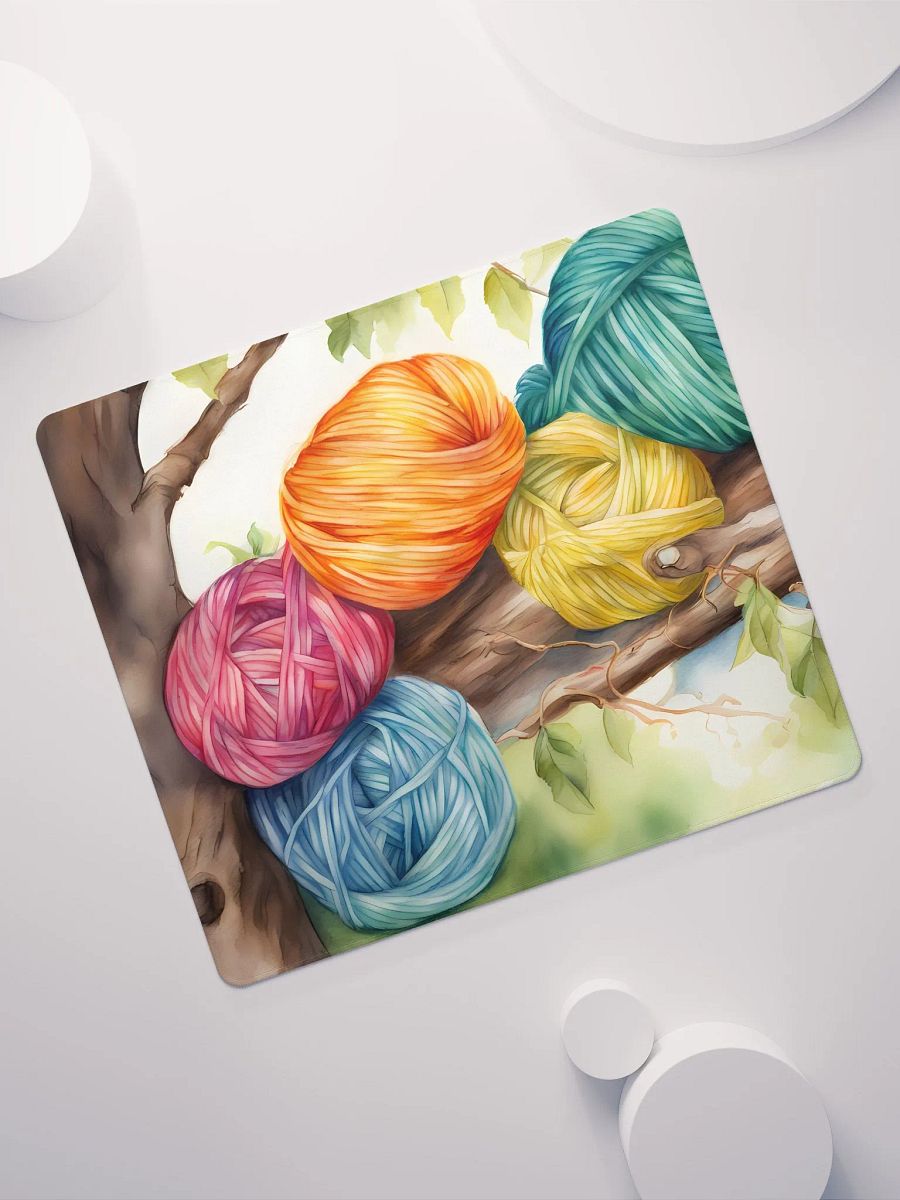 Yarn Skeins in Tree, Gaming Mouse Pad, 2 Sizes product image (7)