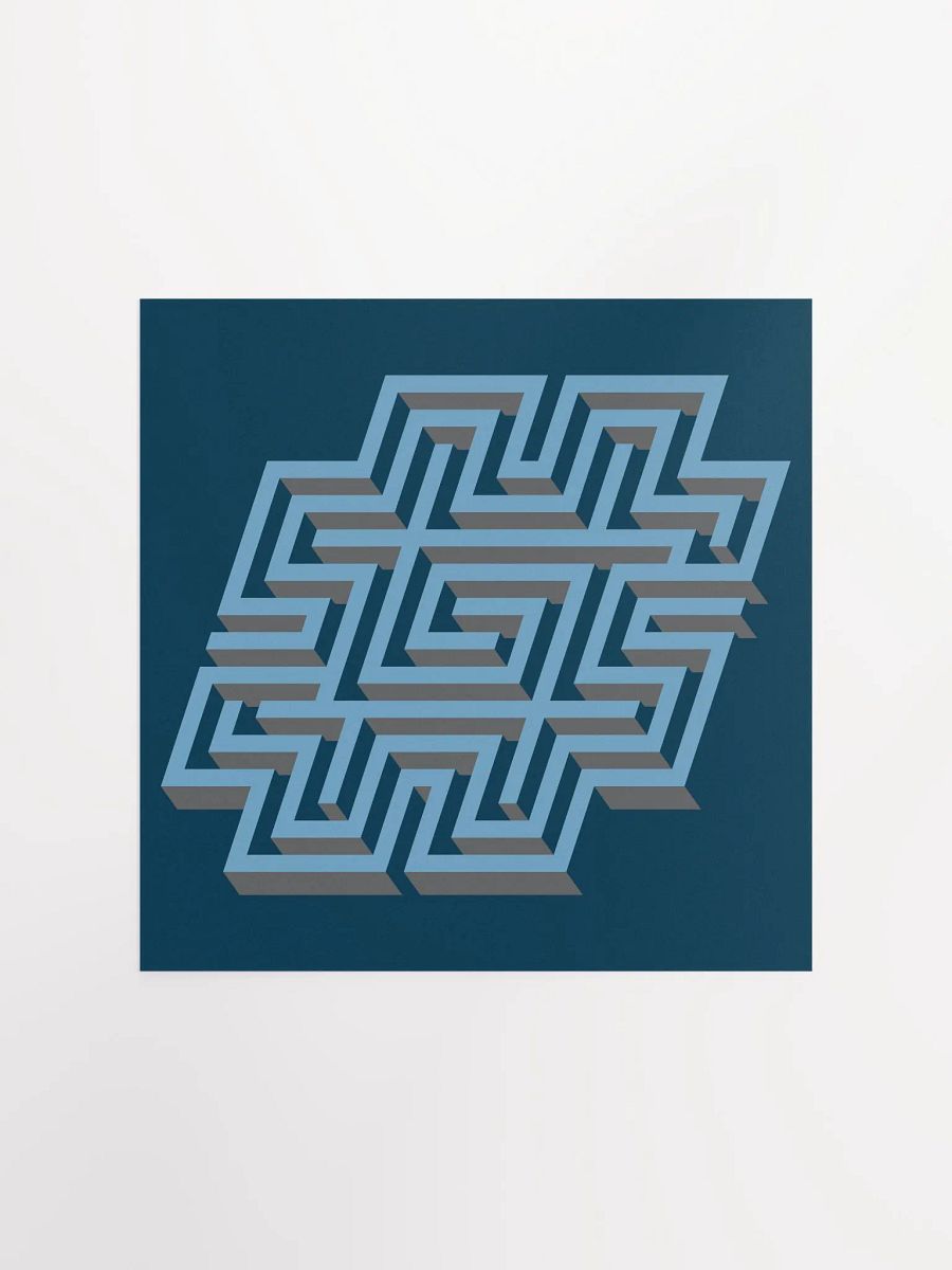 Hashtag Maze Matte Paper Poster product image (3)