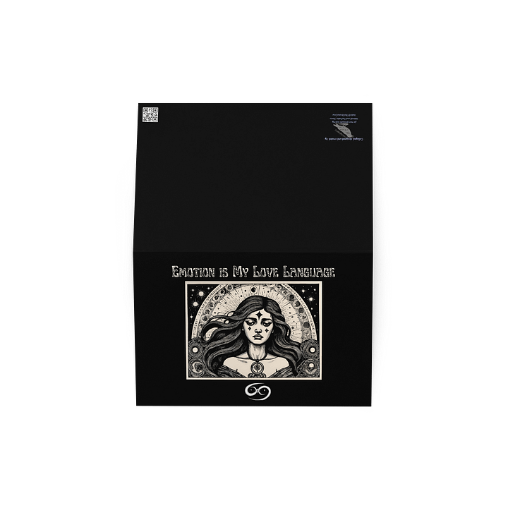 Cancer Zodiac 2025, Emotions are My Love Language, Greeting Card product image (4)