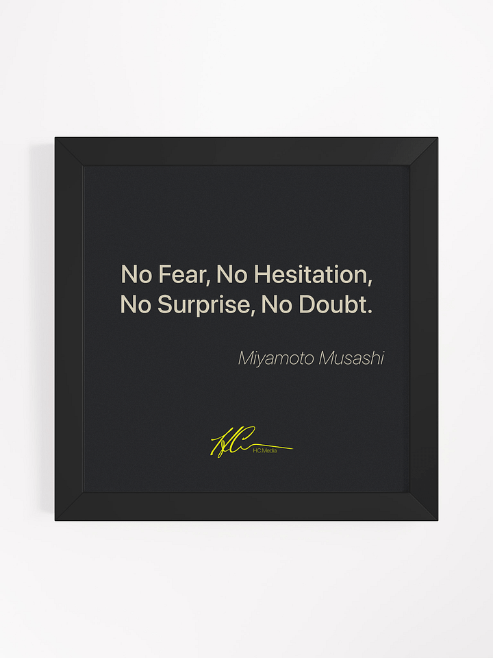 Miyamoto Musashi Q3 - Framed Poster product image (1)