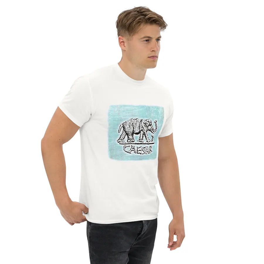 Julius CAESAR Elephant Ancient Rome Authentic Art 49 BC, White T-Shirt product image (4)