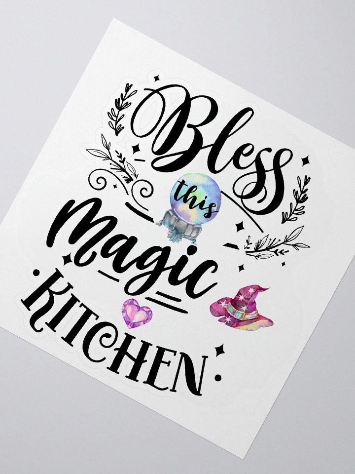 Bless This Magic Kitchen STICKER - Witchy, Kitchen Witch, Magic Kitchen Gift product image (2)
