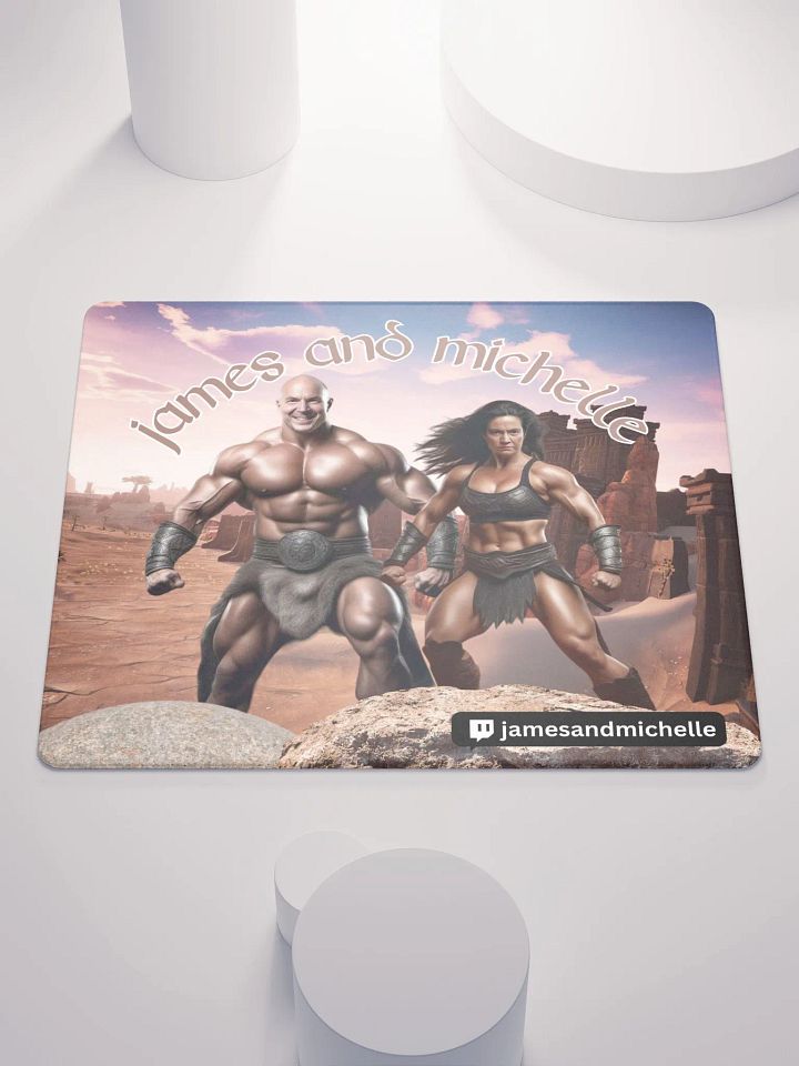 James and Michelle Exiles, Gaming Mouse Pad 18″×16″ product image (2)