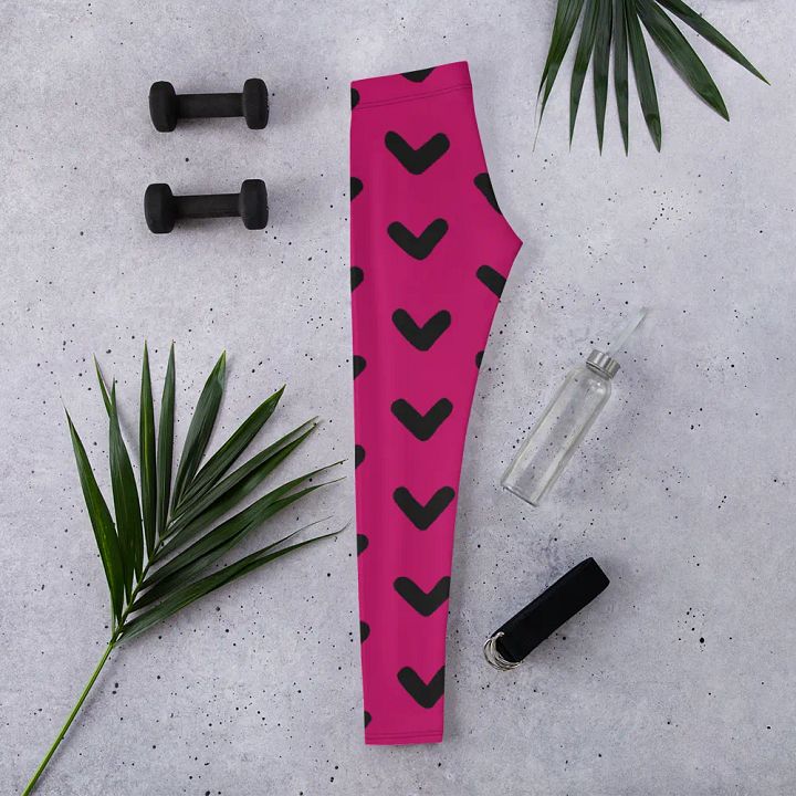Vibrant V-Shape All-Over Print Leggings product image (2)