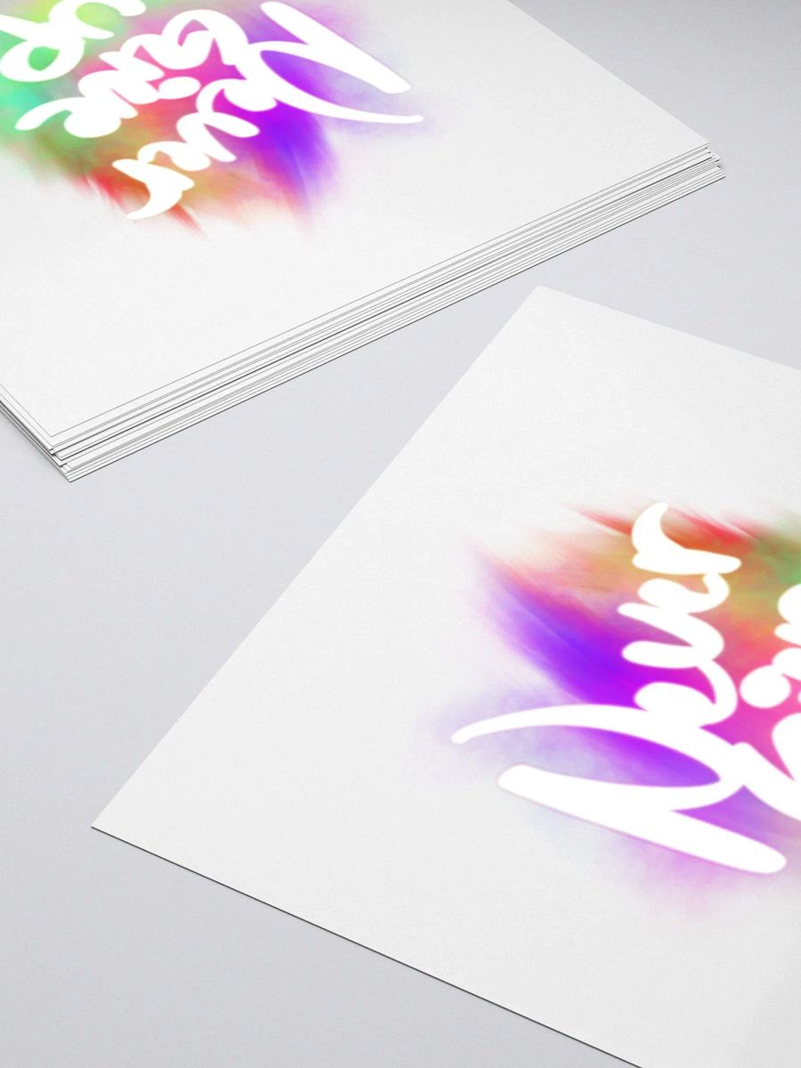 NEVER GIVE UP STICKER product image (4)