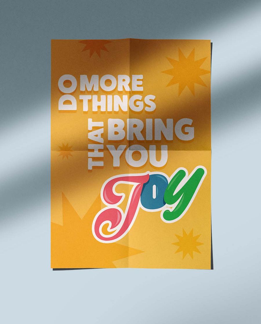 Do More Things That Bring You Joy Quote Affirmation Printable Wall Art Decor - Instant Download product image (4)