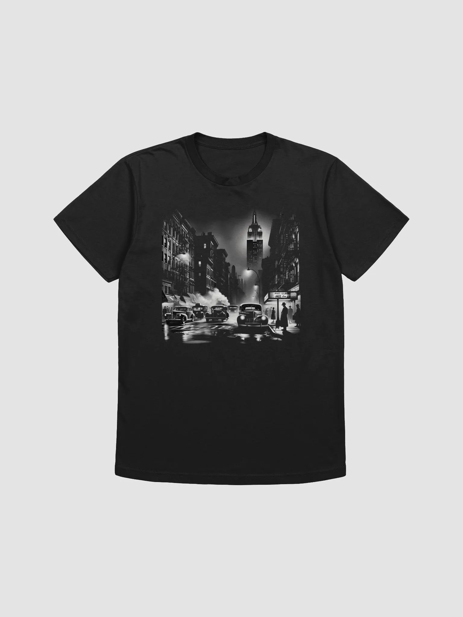 New York Empire State at Night (Front Print Mens Tee) product image (1)