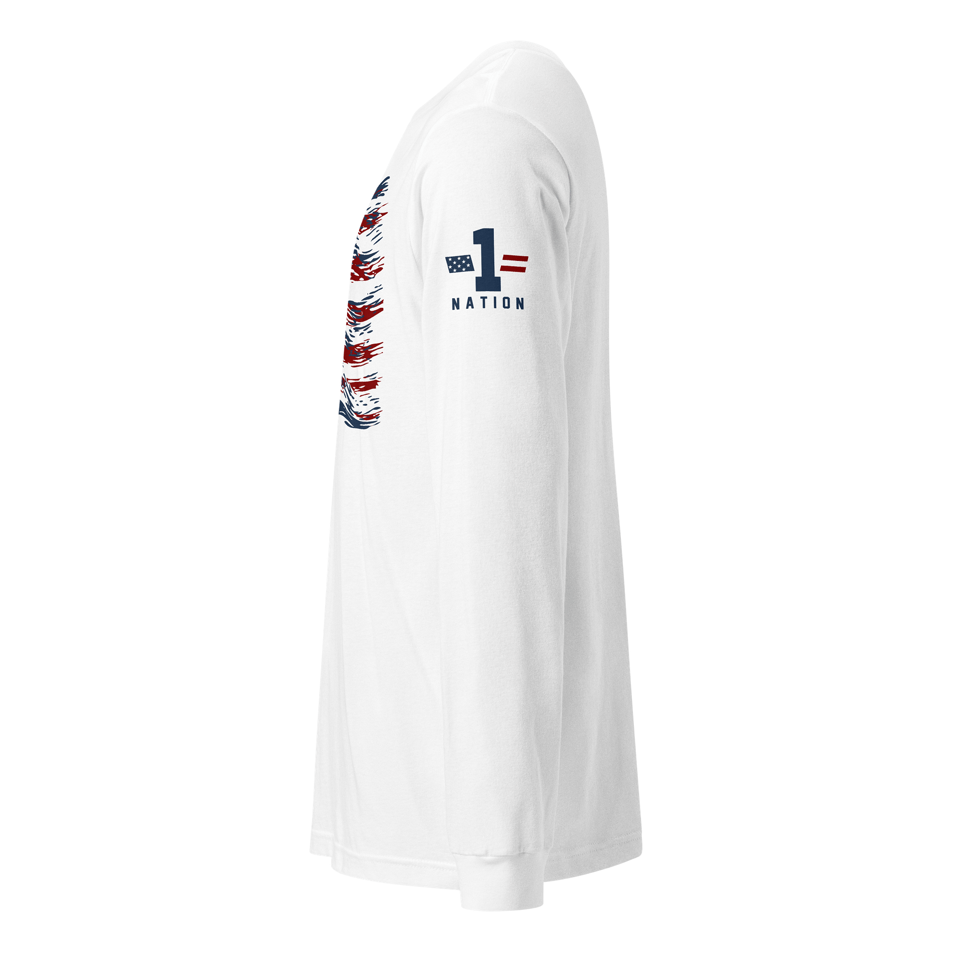 God Bless America Wavy Flag Long Sleeve product image (2)