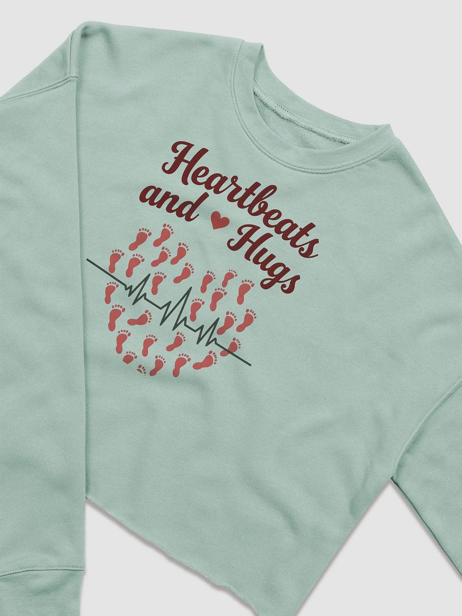 Heartbeat and Hugs Crop Sweatshirt product image (7)