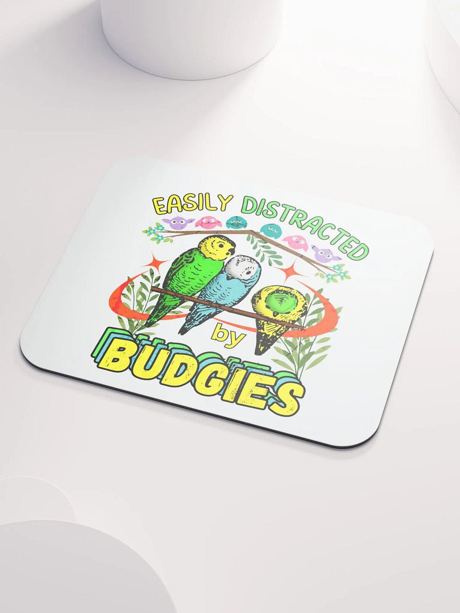 Easily Distracted By Budgies Bliss Mouse Pad product image (3)