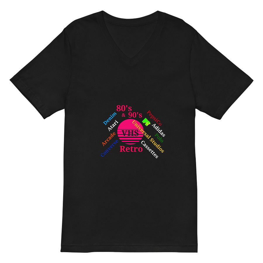 Retro VHS Nostalgia V-Neck Tee product image (2)