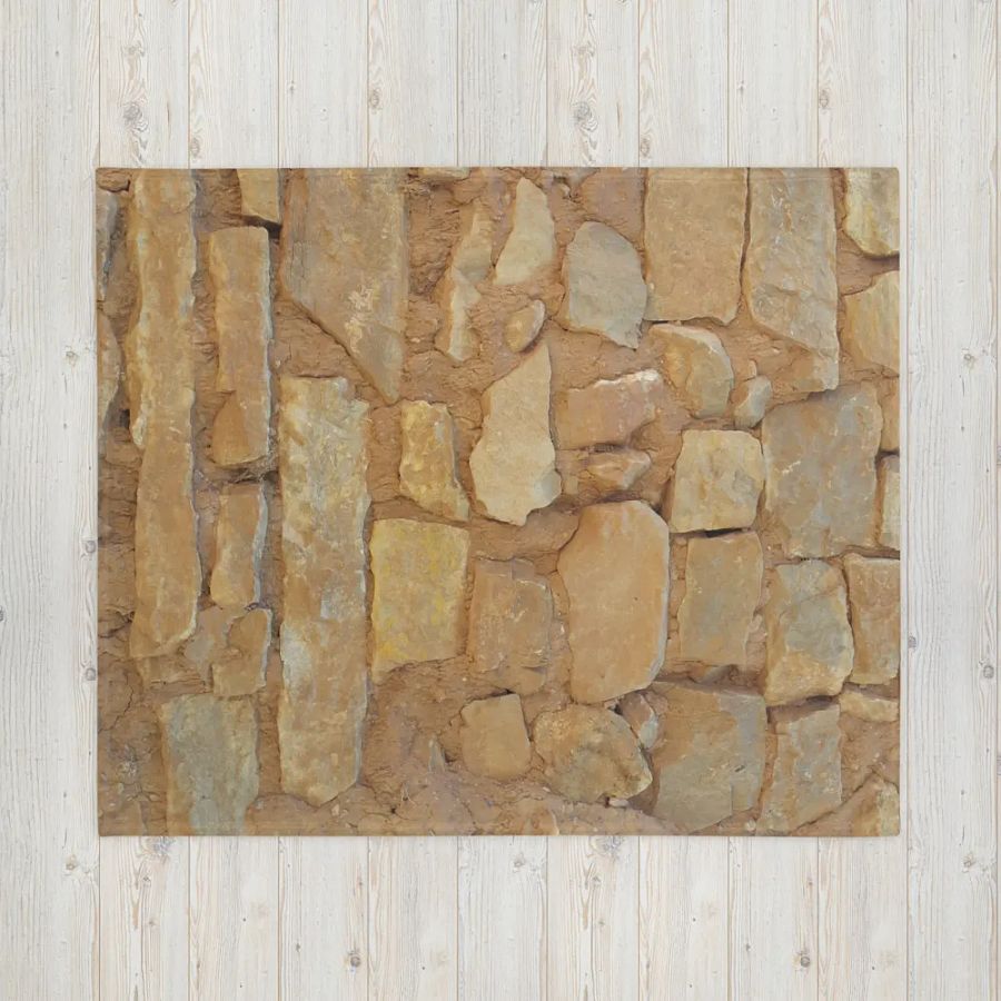 "Choco" Stone Wall Throw Blanket product image (6)