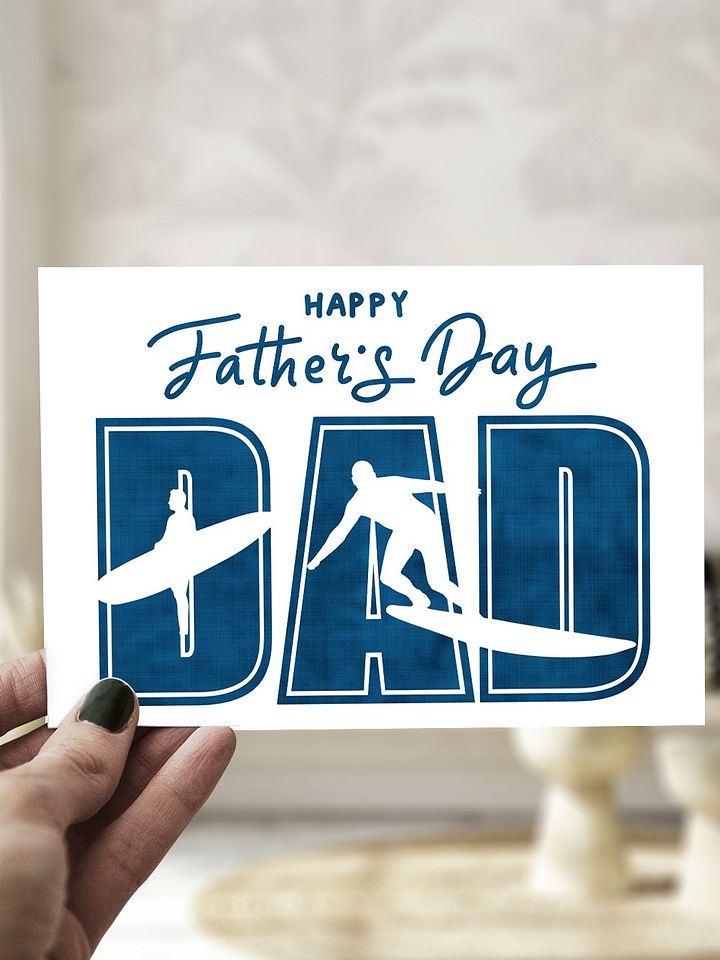 Surfing Dad Father's Day Card product image (1)