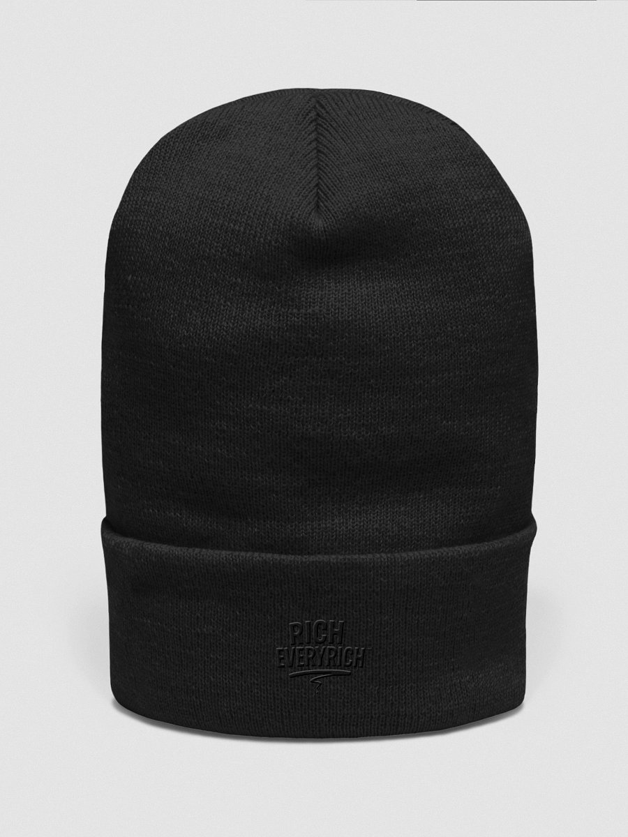 Midnight Black Cuffed Beanie product image (1)