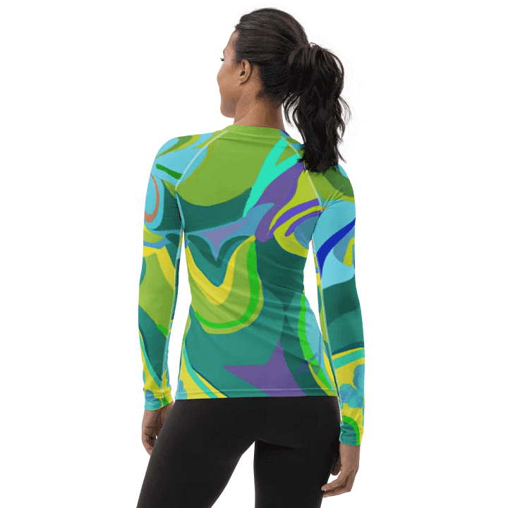 Vibrant Wave All-Over Rash Guard product image (2)