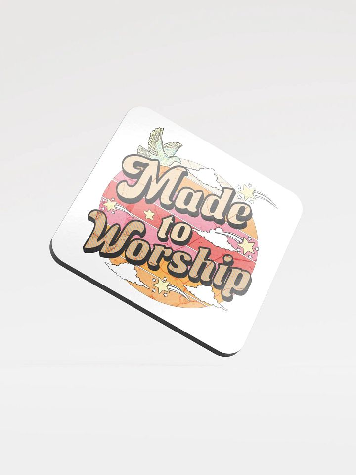 Made To Worship Divine Cork Coaster product image (1)