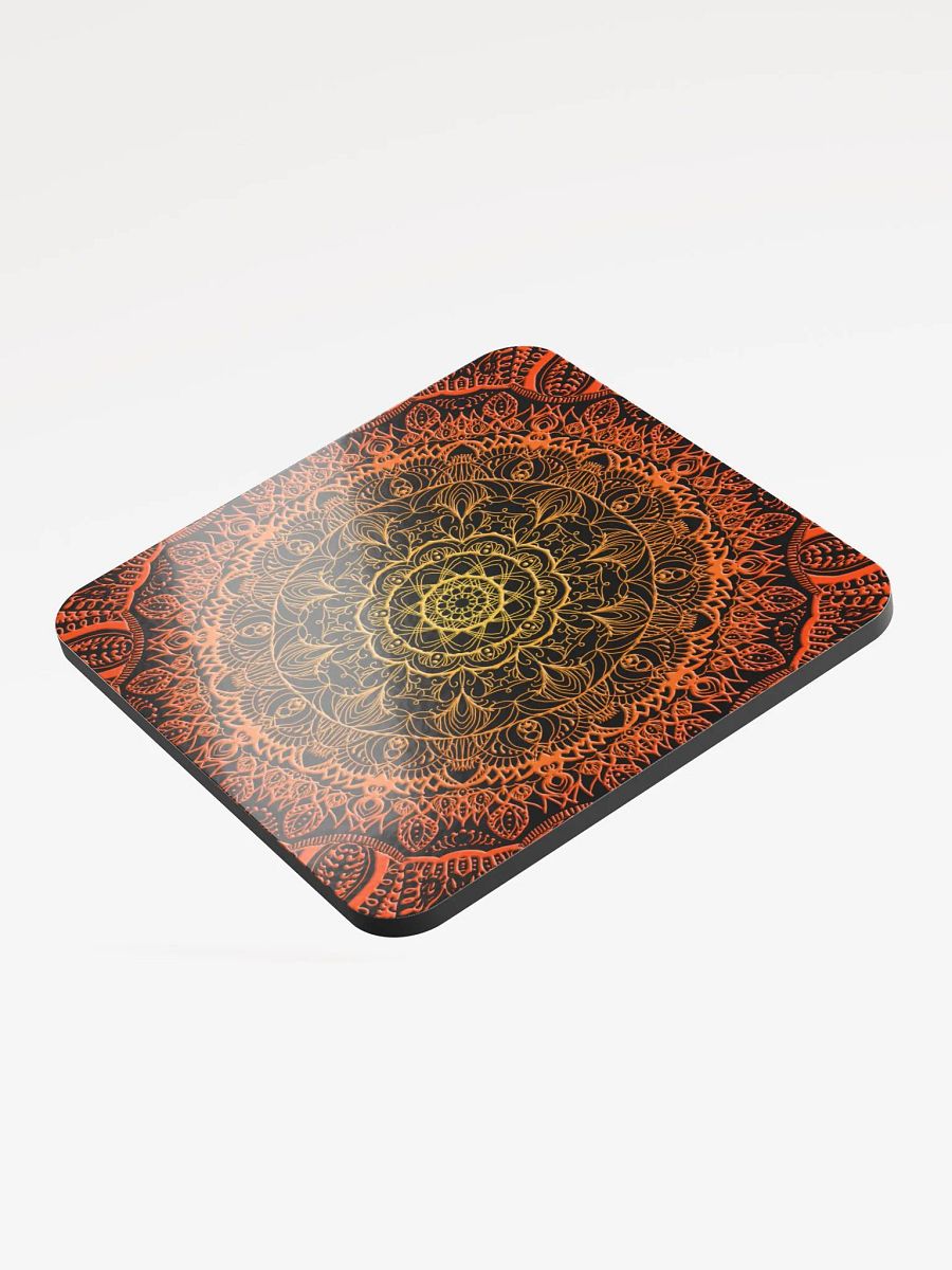Radiant Mandala Cork Coaster Set product image (3)
