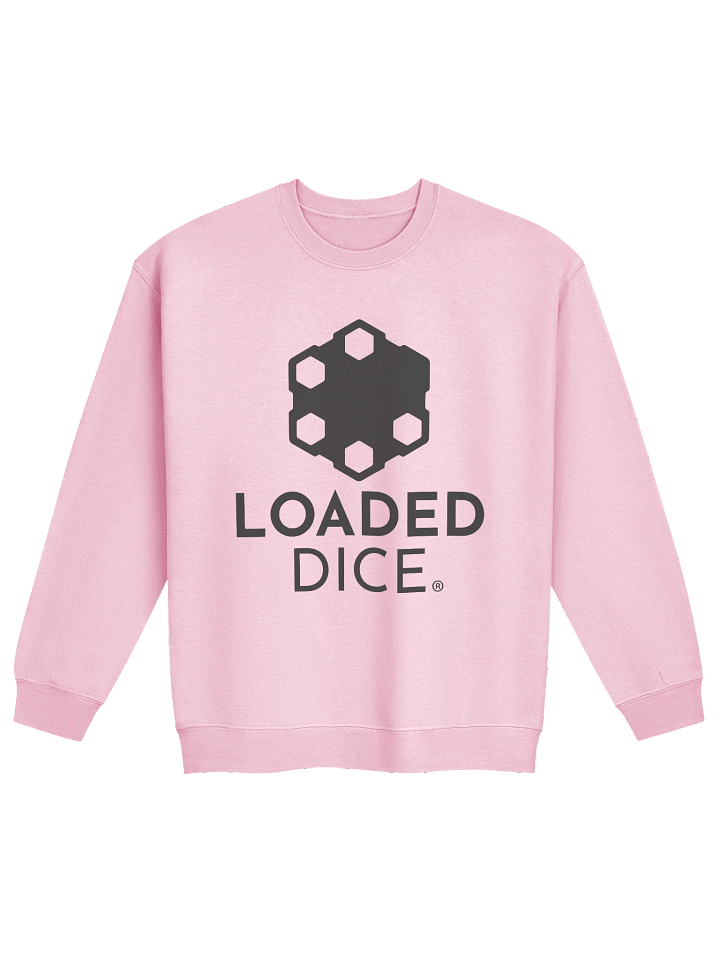 Loaded Dice Graphic Crewneck Sweatshirt Pink product image (1)