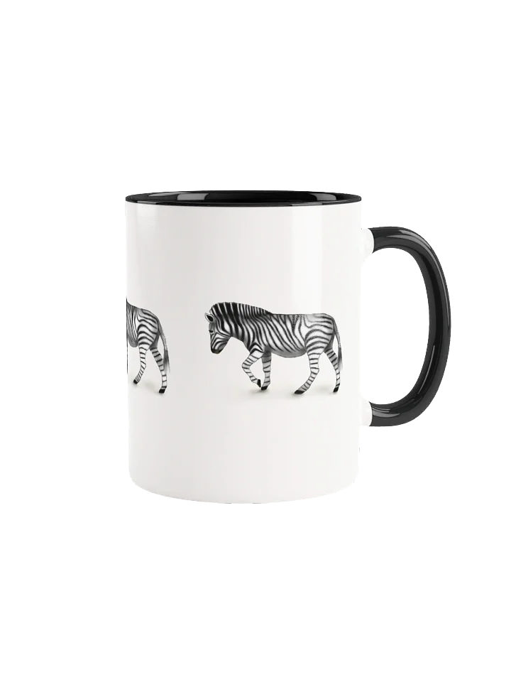 Striped Zebra Ceramic Mug with Color Inside product image (5)