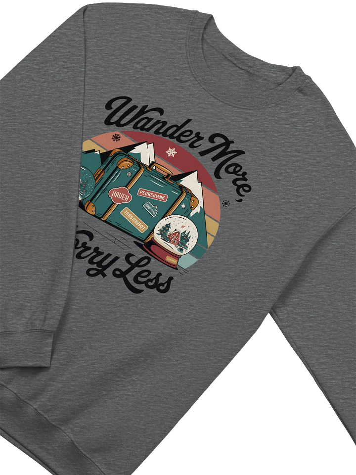 Wanderlust Vintage Christmas Sweatshirt – Cozy Holiday Style for All product image (2)