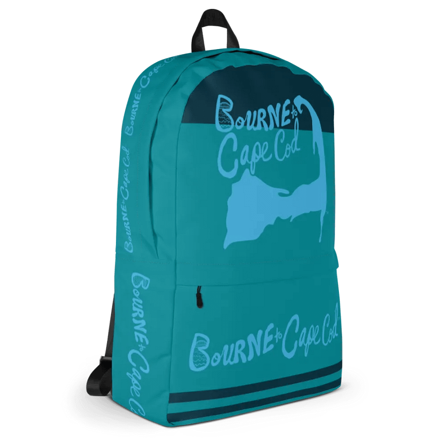 🌊 BOURNE to Backpack – Coastal Cool with BRN.2C.C.™ Vibes 🎒| Blue Logos | Blue Stripes product image (3)