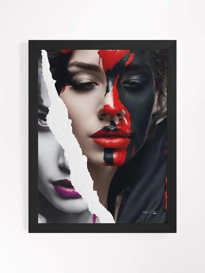 Living in Colors | Red, purple and beyond | Framed Collage Painting product image (2)