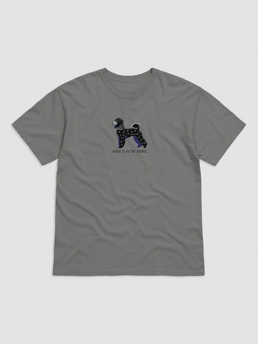 Proof Is in the Poodle T-Shirt(Embroidered) of a Miniature Poodle(Black) product image (5)