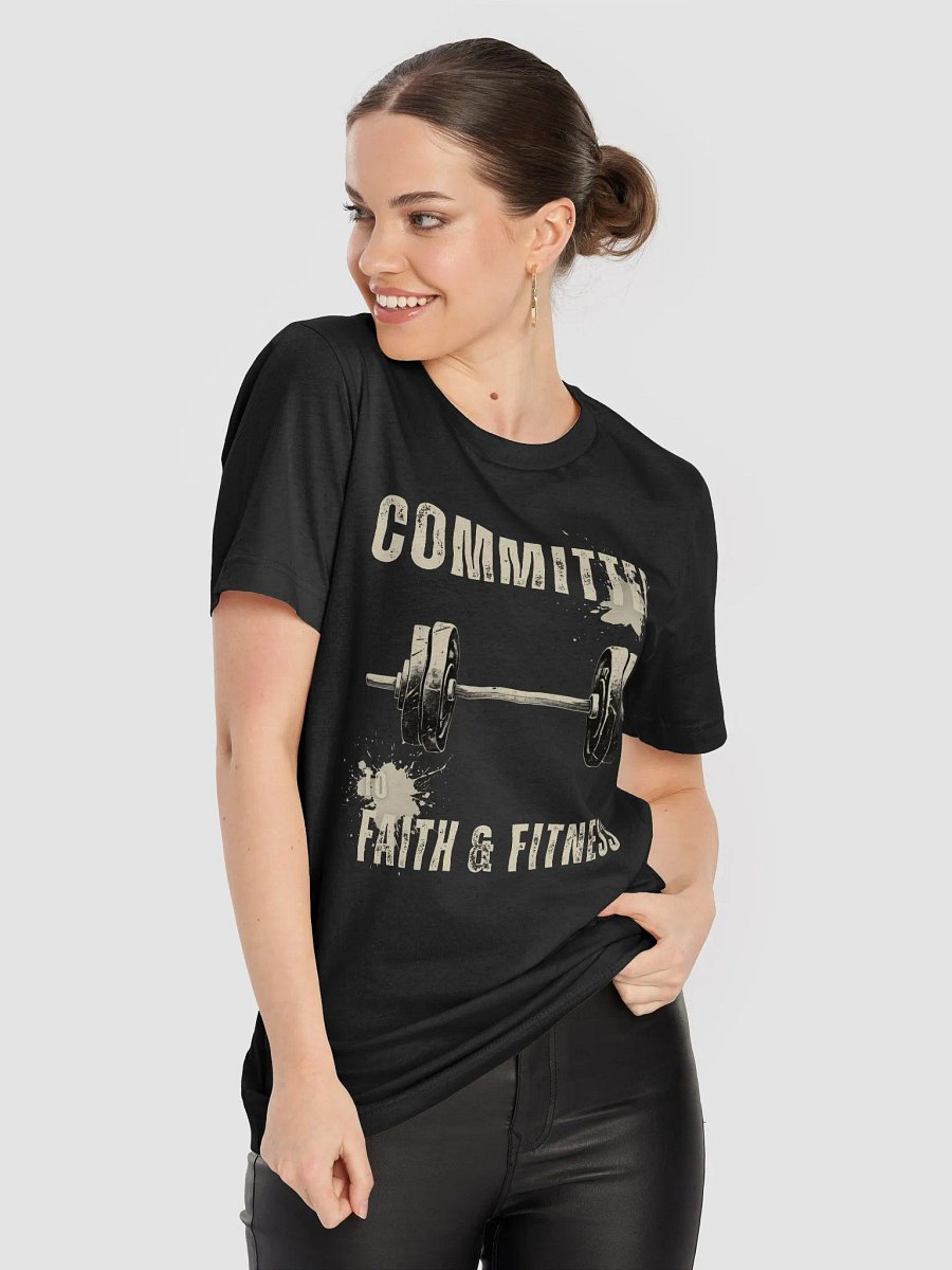 Committed to Faith & Fitness Christian - Workout Motivation T-Shirt product image (44)