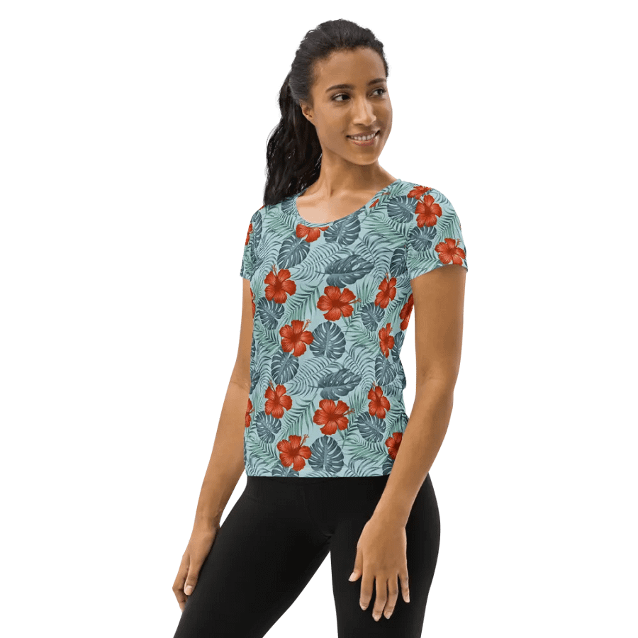 Palm Paradise | Women's Athletic T-Shirt product image (3)