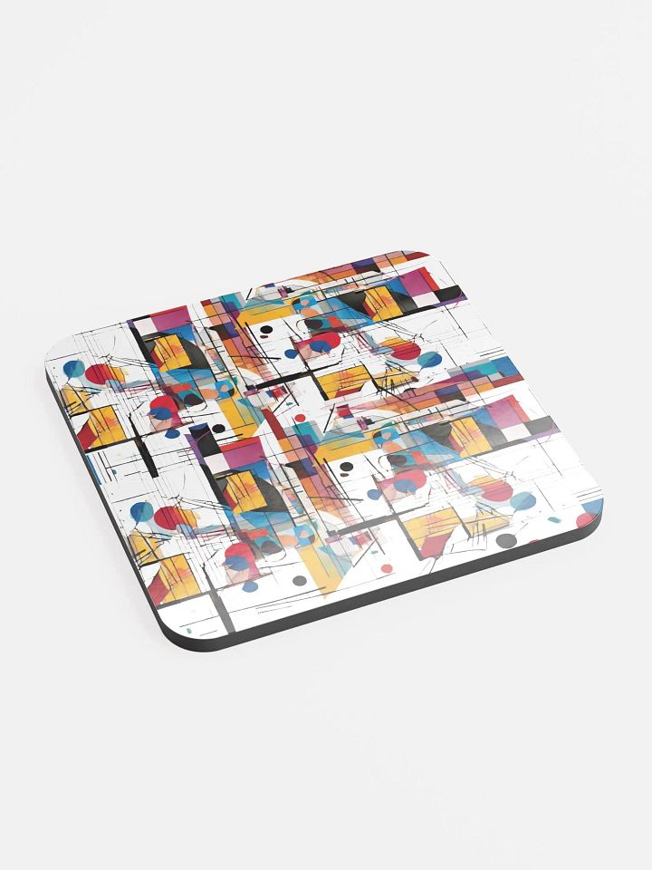 Kadinsky inspired cork coaster for proud home owners product image (2)