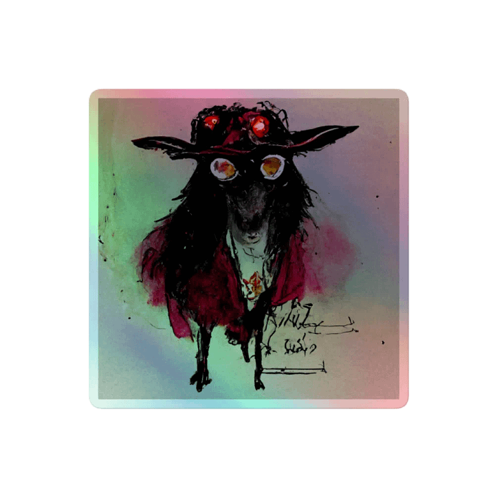 Mystic Goat Holographic Sticker Sheet product image (2)
