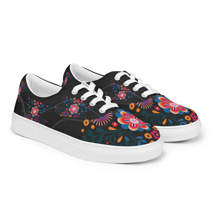 Positive Vibes Lace-Up Canvas Shoes product image (11)