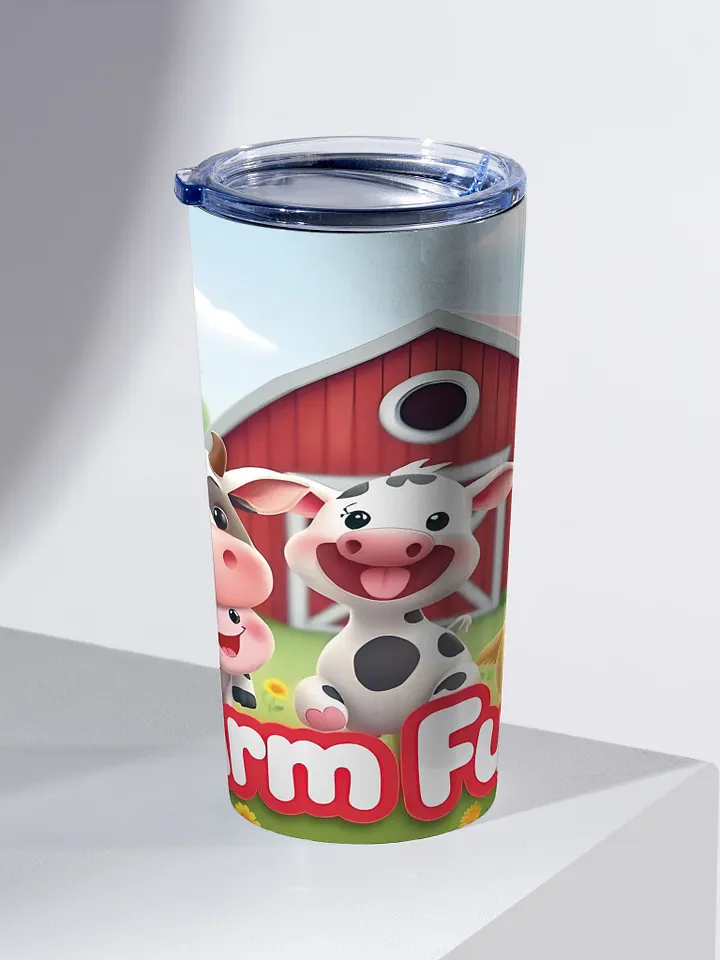 Kawaii 20 Oz Tumbler- Farm Fun Stainless Steel Tumbler product image (2)
