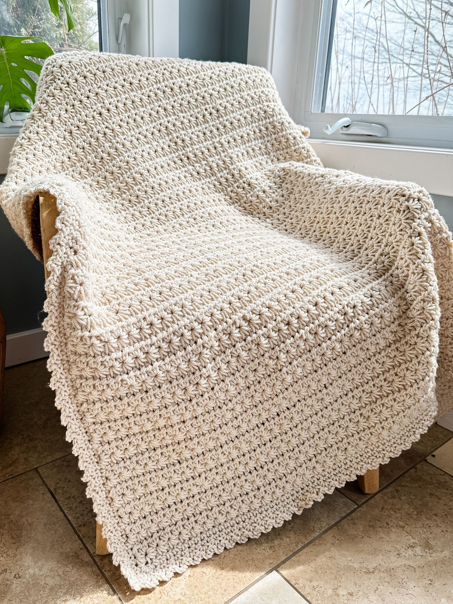 Chunk Star Stitch Blanket Crochet Pattern product image (2)