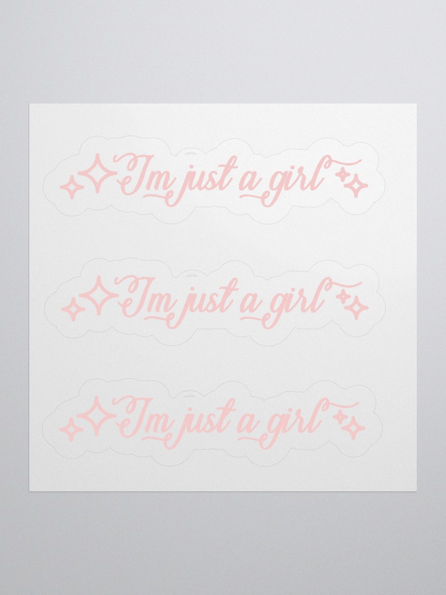 I'm Just a girl- Sticker product image (1)